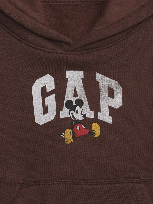 Gap &#215 Disney Toddler Mickey Mouse Pullover Hoodie - dark brown