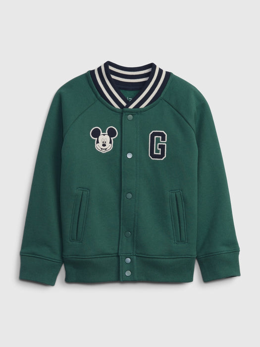 babyGap &#124 Disney Organic Cotton Varsity Jacket - bistro green