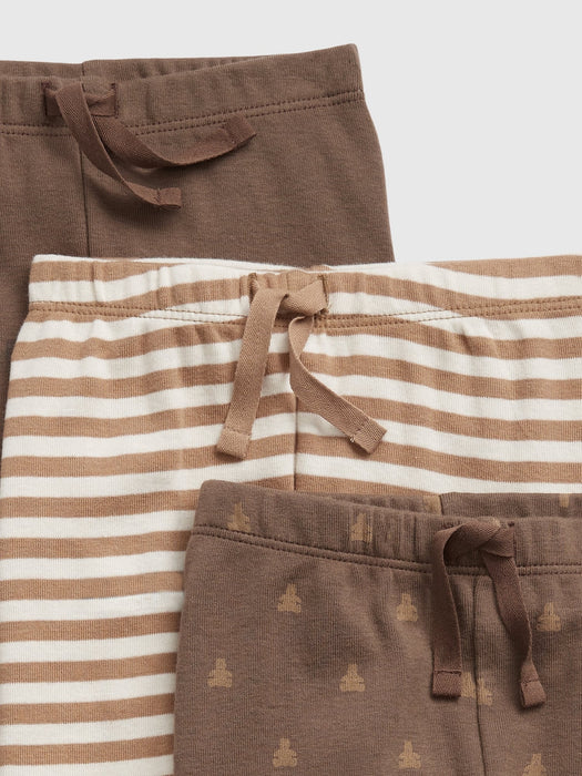 Baby 100% Organic Cotton Print Pants (3-Pack)