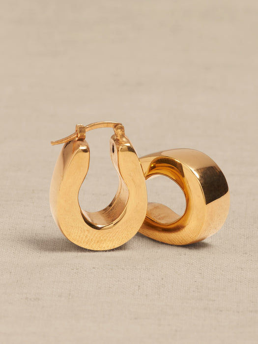 Ravena Horseshoe Hoop Earrings | Aureus + Argent