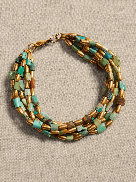 Mazar Bead Bracelet | Aureus + Argent
