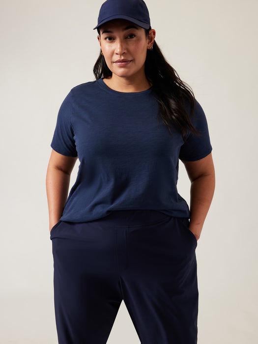 Organic Daily Crew Tee - Navy