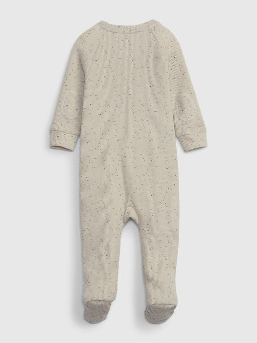 Baby 100% Organic Cotton Waffle Pocket Bodysuit