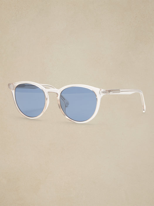 Round Sunglasses - Crystal Clear