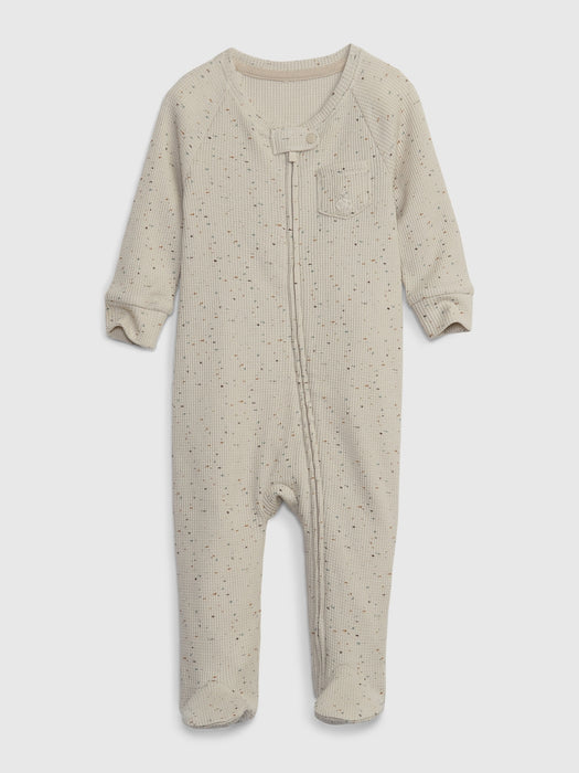 Baby 100% Organic Cotton Waffle Pocket Bodysuit