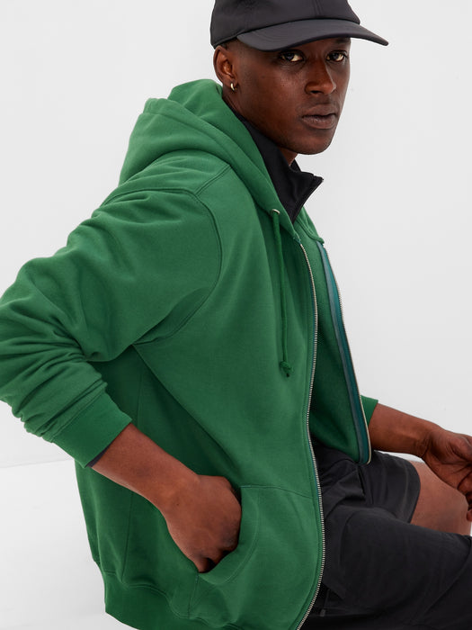 Vintage Soft Full-Zip Hoodie - green gables