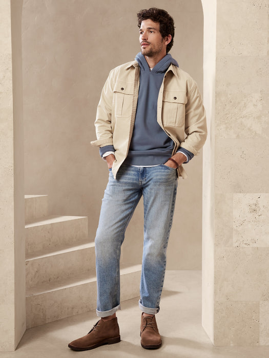 French Terry Hoodie - Delft Blue