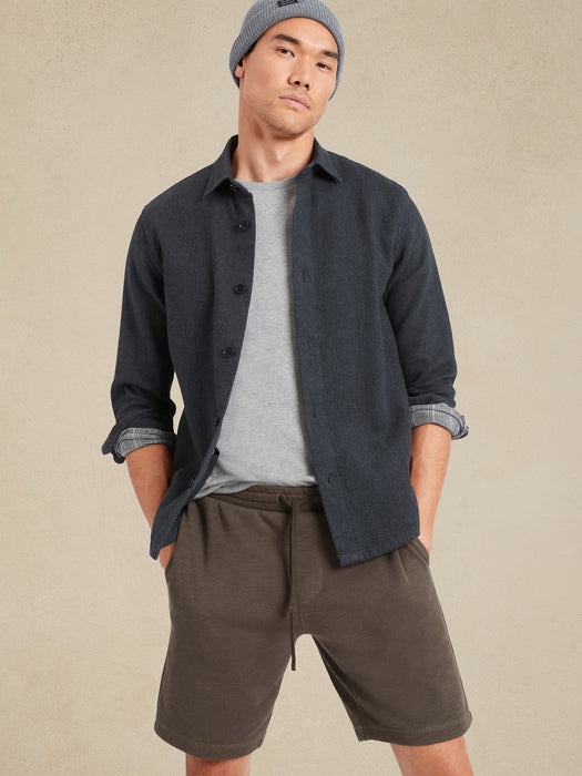 Double-Knit Lounge Short - Cargo Green