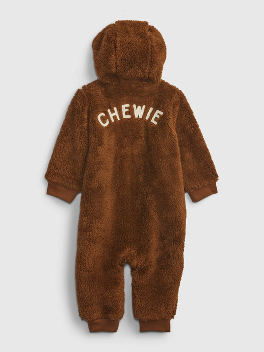 babyGap &#124 Star Wars&#153 Chewie&#153 Sherpa One-Piece - cozy brown