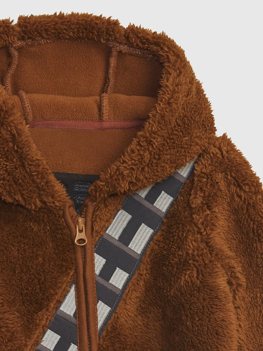 babyGap &#124 Star Wars&#153 Chewie&#153 Sherpa One-Piece - cozy brown