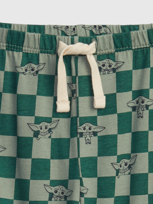 babyGap &#124 Star Wars&#153 100% Organic Cotton Mix and Match Grogu&#153 Pull-On Pants