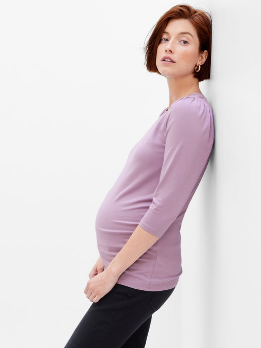 Maternity Puff Sleeve T-Shirt