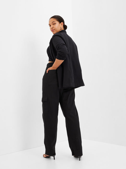 Pull-On Tapered Utility Pants with Washwell