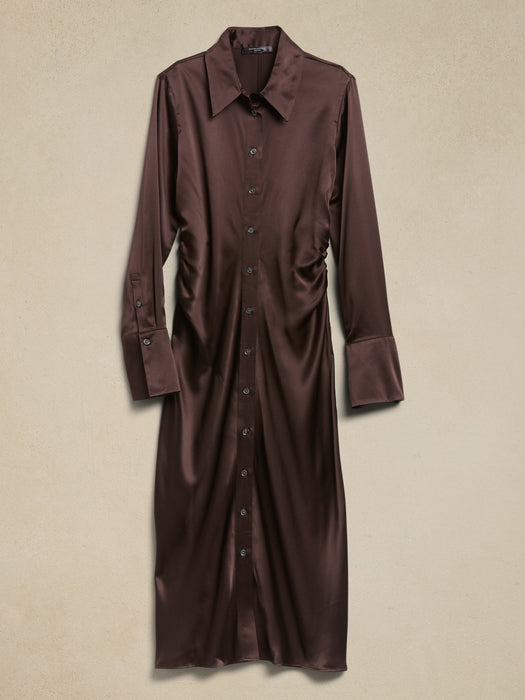 Enchant Silk Shirtdress