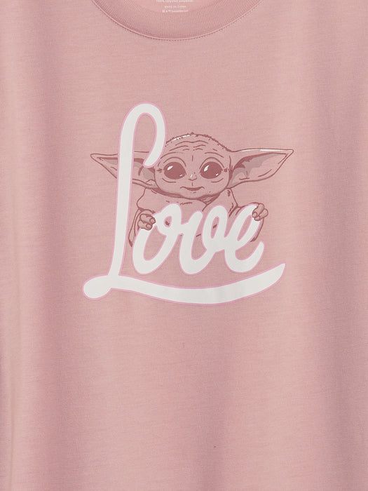 GapKids &#124 Star Wars&#153 Grogu&#153 Recycled T-Shirt Dress - pink