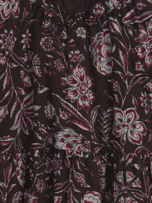 Toddler Floral Tiered Dress