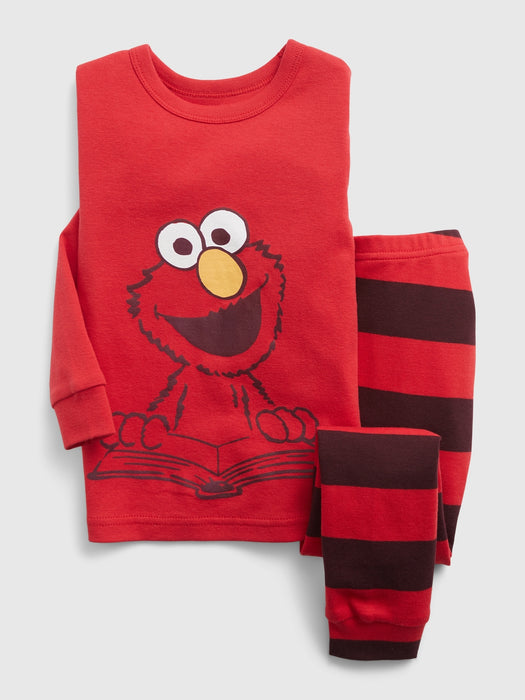 babyGap &#124 Sesame Street 100% Organic Cotton Elmo PJ Set - modern red