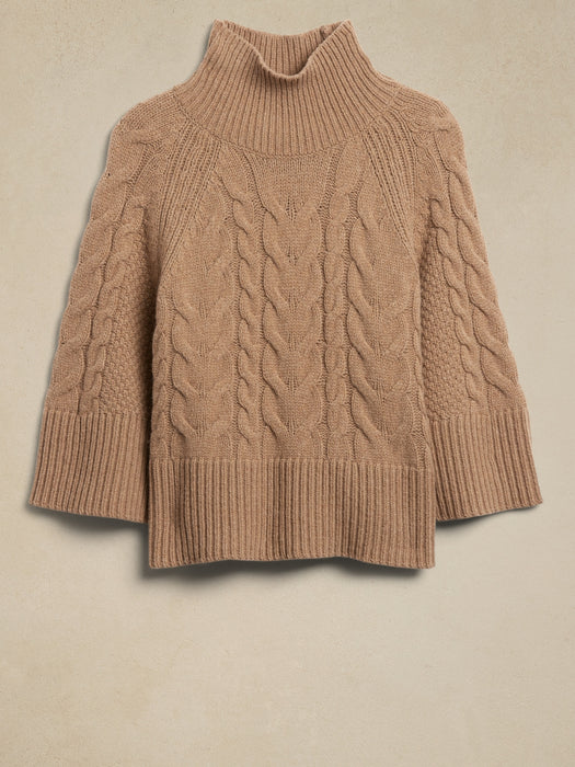 Cavo Flare-Sleeve Sweater - New Classic Camel