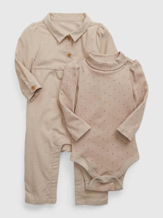 Baby Corduroy Jumpsuit Set