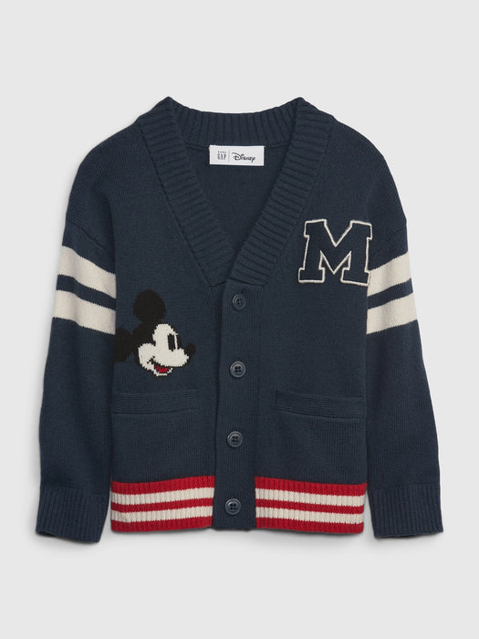babyGap &#124 Disney Mickey Mouse Varsity Sweater Cardigan - night shadow blue