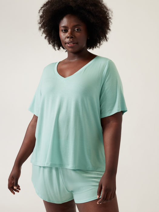 Nighttime Bliss Sleep Tee - Reef Green
