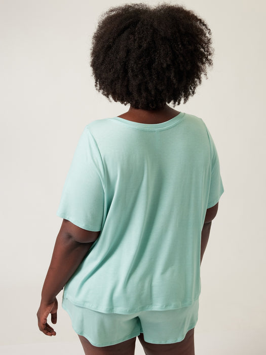 Nighttime Bliss Sleep Tee - Reef Green
