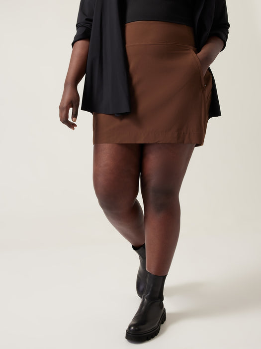 Brooklyn Skort 16&#34 - Mahogany