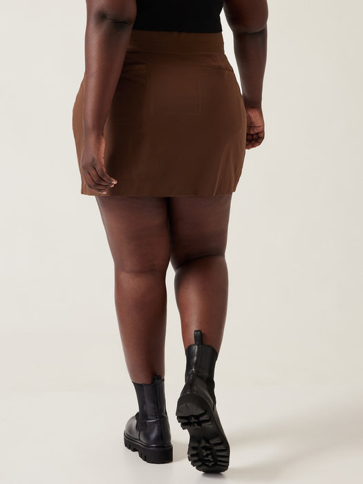 Brooklyn Skort 16&#34 - Mahogany