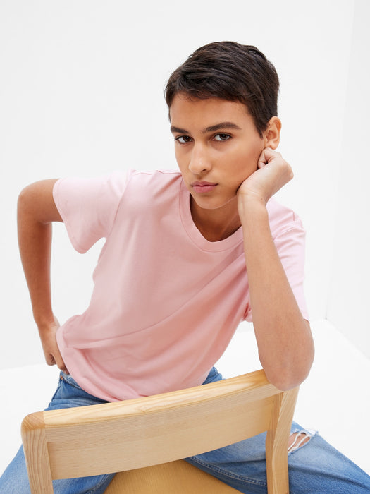 100% Organic Cotton Vintage Crewneck T-Shirt