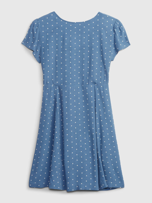 Teen LENZING&#153 ECOVERO&#153 Button-Front Dress