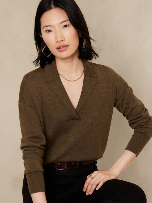 Bella Merino Sweater Polo