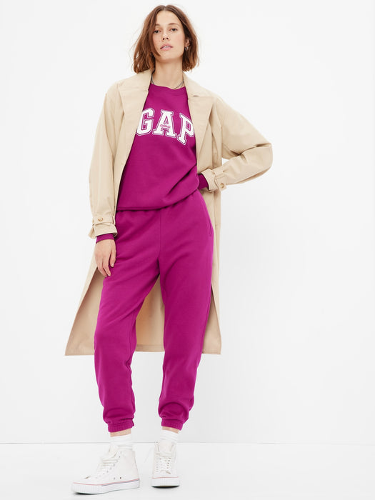 High Rise Vintage Soft Joggers - orchid blossom purple