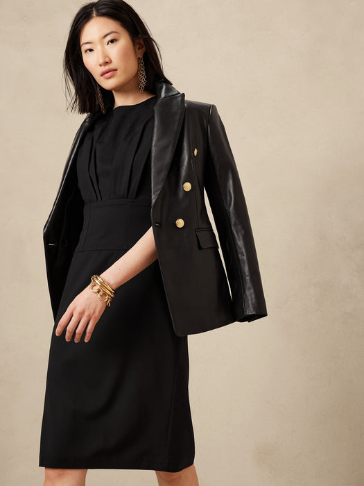 Petite Stella Sheath Dress - Black