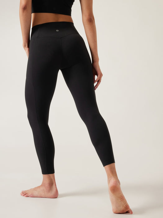 Mid Rise Salutation Stash 7/8 Tight - Black