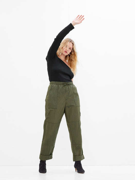 Nylon Pull-On Cargo Pants