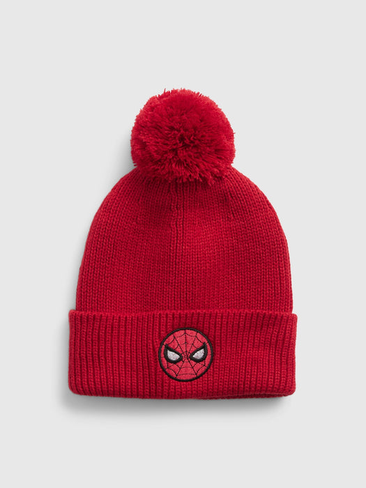 GapKids &#124 Marvel Spiderman Pom Beanie - modern red