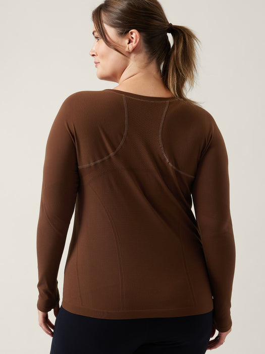 Momentum Seamless Top - Mahogany