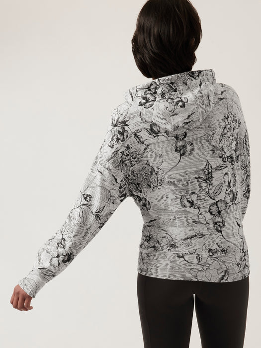 Balance Hoodie Sweatshirt - Eden Floral Grey