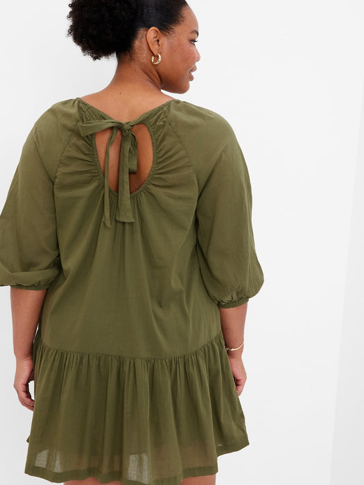 Tie-Back Cutout Mini Dress