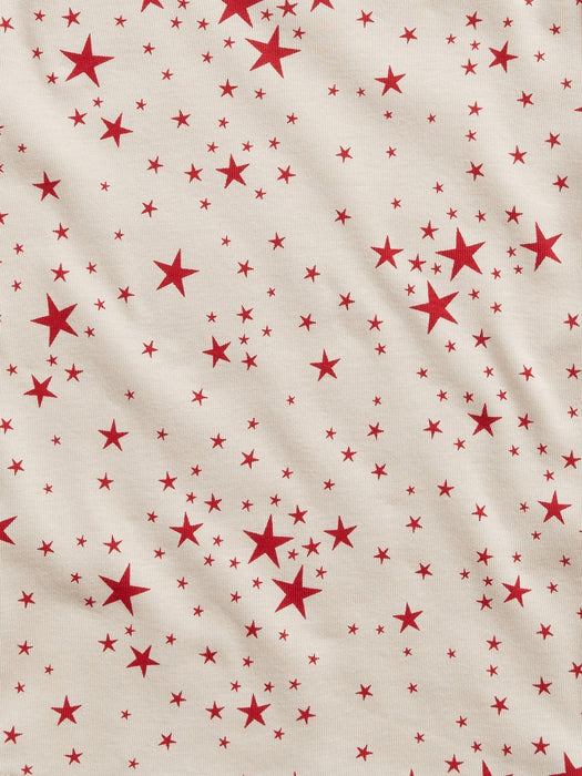 babyGap 100% Organic Cotton Star PJ Set - birch beige