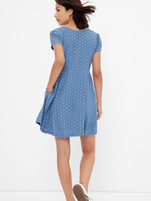 Teen LENZING&#153 ECOVERO&#153 Button-Front Dress