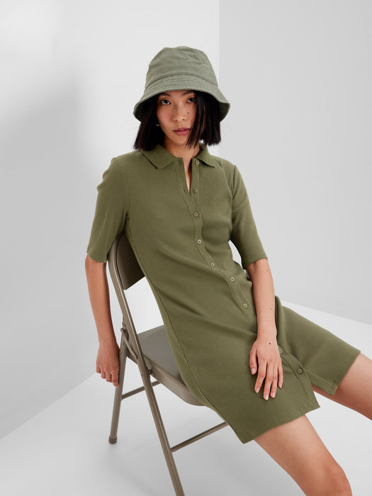 Button-Up Mini Dress