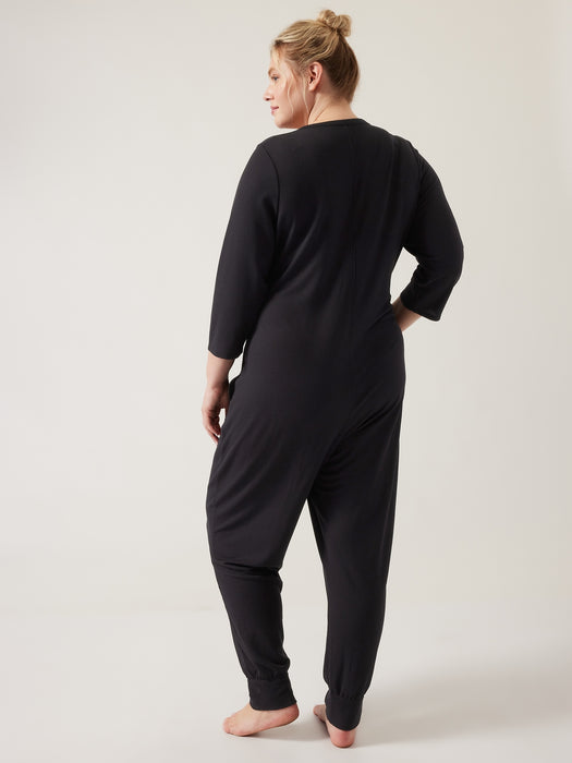 Wind Down Sleep Romper - Black