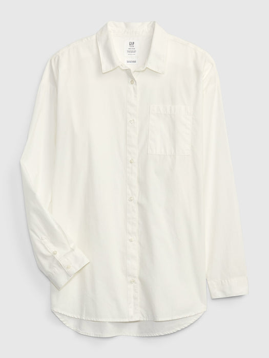 Teen 100% Organic Cotton Oversized Poplin Shirt