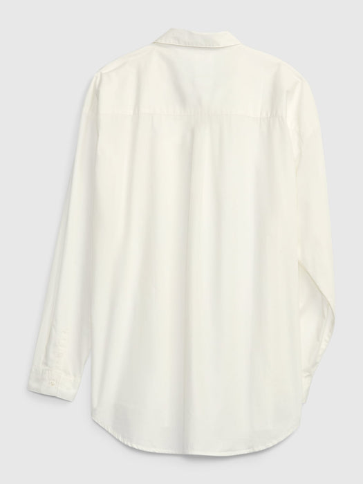 Teen 100% Organic Cotton Oversized Poplin Shirt