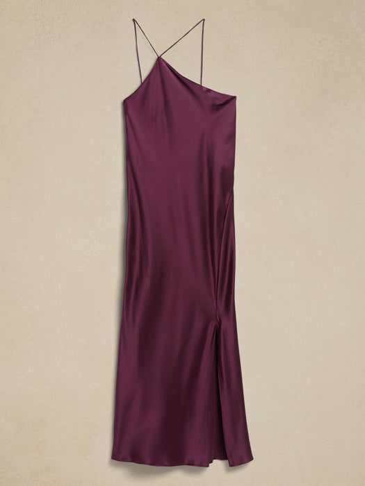 Divine Silk One-Shoulder Dress