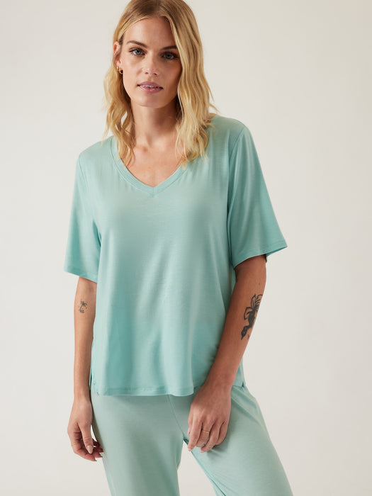 Nighttime Bliss Sleep Tee - Reef Green