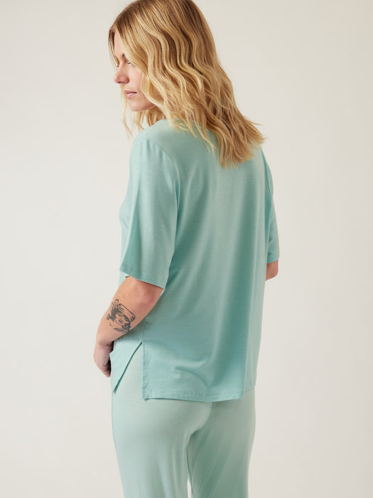 Nighttime Bliss Sleep Tee - Reef Green