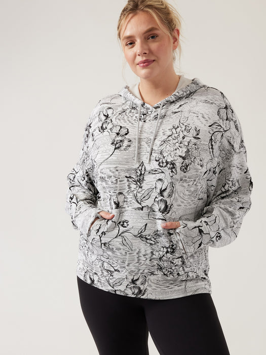 Balance Hoodie Sweatshirt - Eden Floral Grey