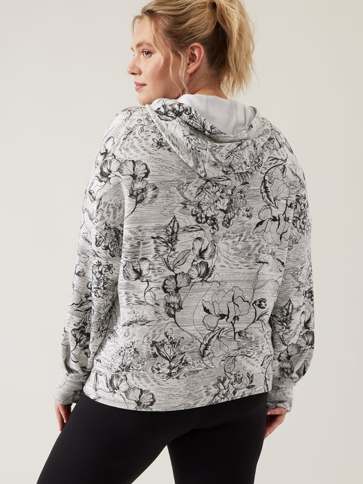 Balance Hoodie Sweatshirt - Eden Floral Grey